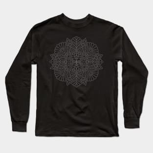 Mandala Line Art Ornigram Long Sleeve T-Shirt